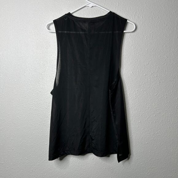 Varley Mariposa Muscle Tank Top Black Medium Athleisure Minimalist Workout Shirt - Picture 7 of 11